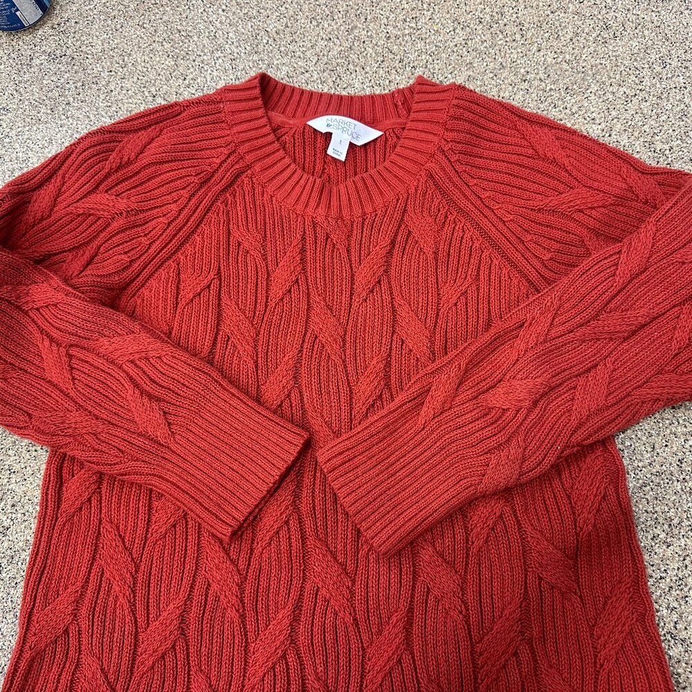 Market & Spruce Demna New Cable Stitch Pullover